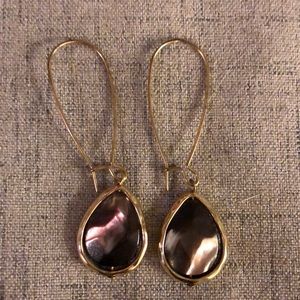 Beautiful tigers eye drop earring